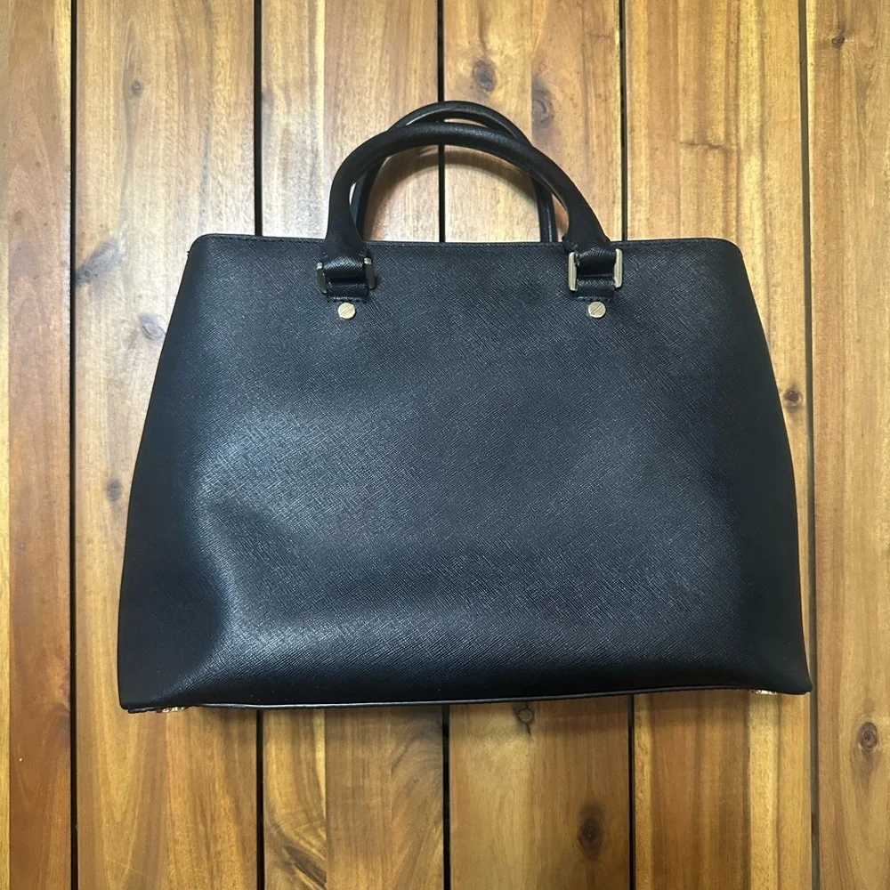 Michael Kors Large Black Saffiano Leather Satchel Bag
